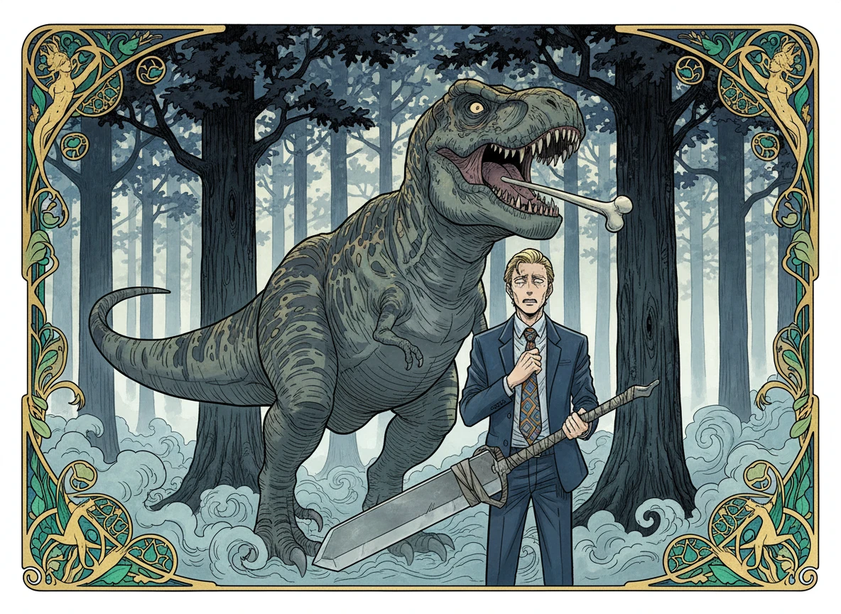 Jujutsu Prehistoric: The 7:3 Sorcerer and the T-Rex